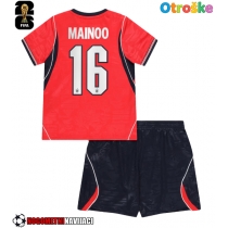 Otroške Nogometnih dresov Anglija Kobbie Mainoo #16 Gostujoči SP 2026 Kratki rokavi (+ hlače)